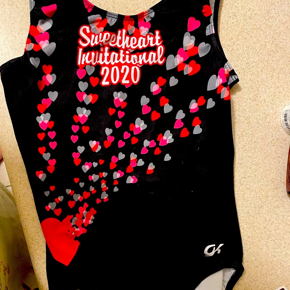 GK sweetheart event leotard.
